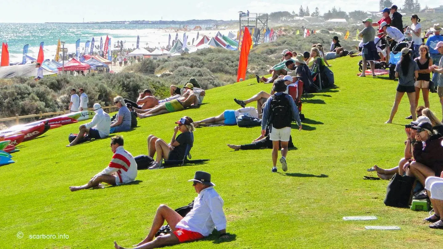 Surf life saving carnival at Trigg Beach, Perth
