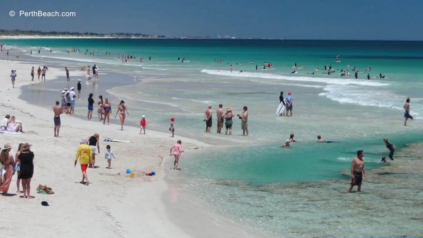 A Perth beach on the Indian Ocean